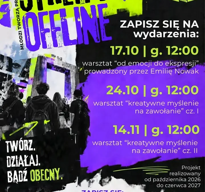 Bezpłatne warsztaty Strefy Offline w Zaniemyślu – ruszają zapisy