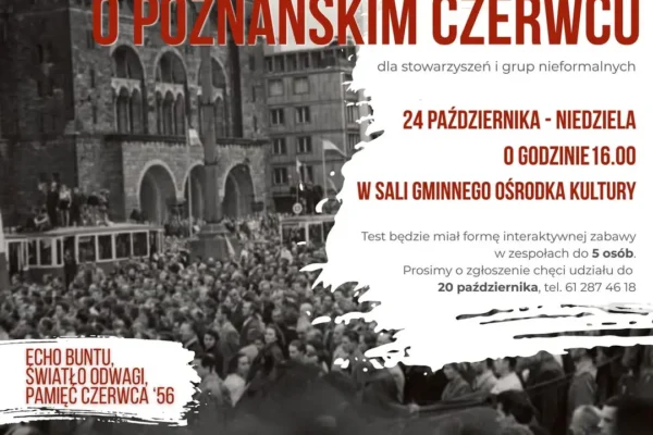 Wielki Test Wiedzy o Poznańskim Czerwcu 1956 – sprawdź się w drużynie!