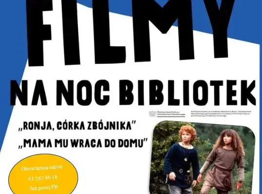 Noc Bibliotek w Boguszynie i seans filmowy dla dzieci w poniedziałek