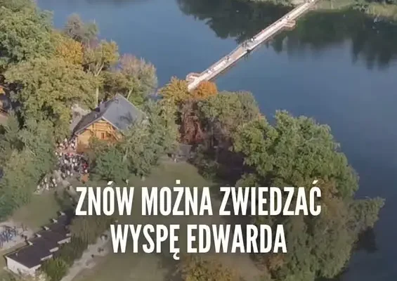Wyspa Edwarda w Zaniemyślu znów otwarta – nowa przeprawa i jesienne spacery