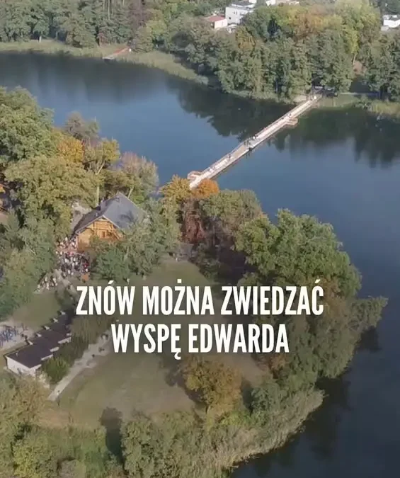 Wyspa Edwarda w Zaniemyślu znów otwarta – nowa przeprawa i jesienne spacery