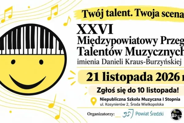 Młodzi instrumentaliści ze Środy Wielkopolskiej mają szansę na scenę – rusza przegląd talentów