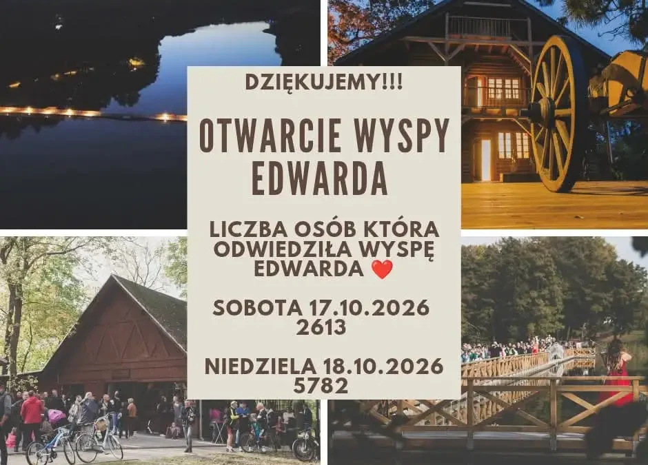 Wyspa Edwarda w Zaniemyślu przyciągnęła tłumy – 8 395 osób w dwa dni