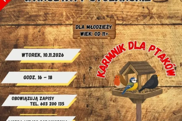 Warsztaty stolarskie dla młodzieży – zbuduj karmnik dla ptaków
