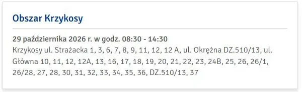 Sesja Rady Gminy Krzykosy wcześniej – powodem przerwa w dostawie prądu