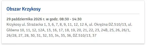 Sesja Rady Gminy Krzykosy wcześniej – powodem przerwa w dostawie prądu
