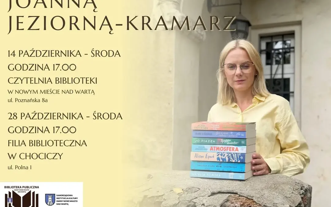 Spotkanie z Joanną Jeziorną-Kramarz w bibliotece w Chociczy – ostatnia szansa